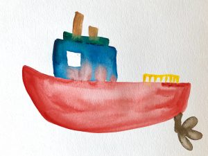 Tugboat Custom Illustration