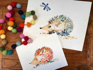Hedgehog Nursery Art