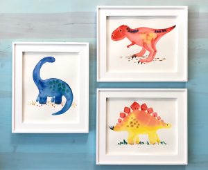 Dinosaur Series Nursery Art