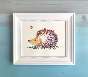 Hedgehog Nursery Wall Art