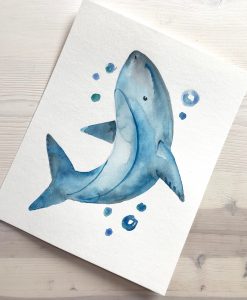 Shark Watercolor